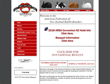 Tablet Screenshot of newzealandrabbitclub.net